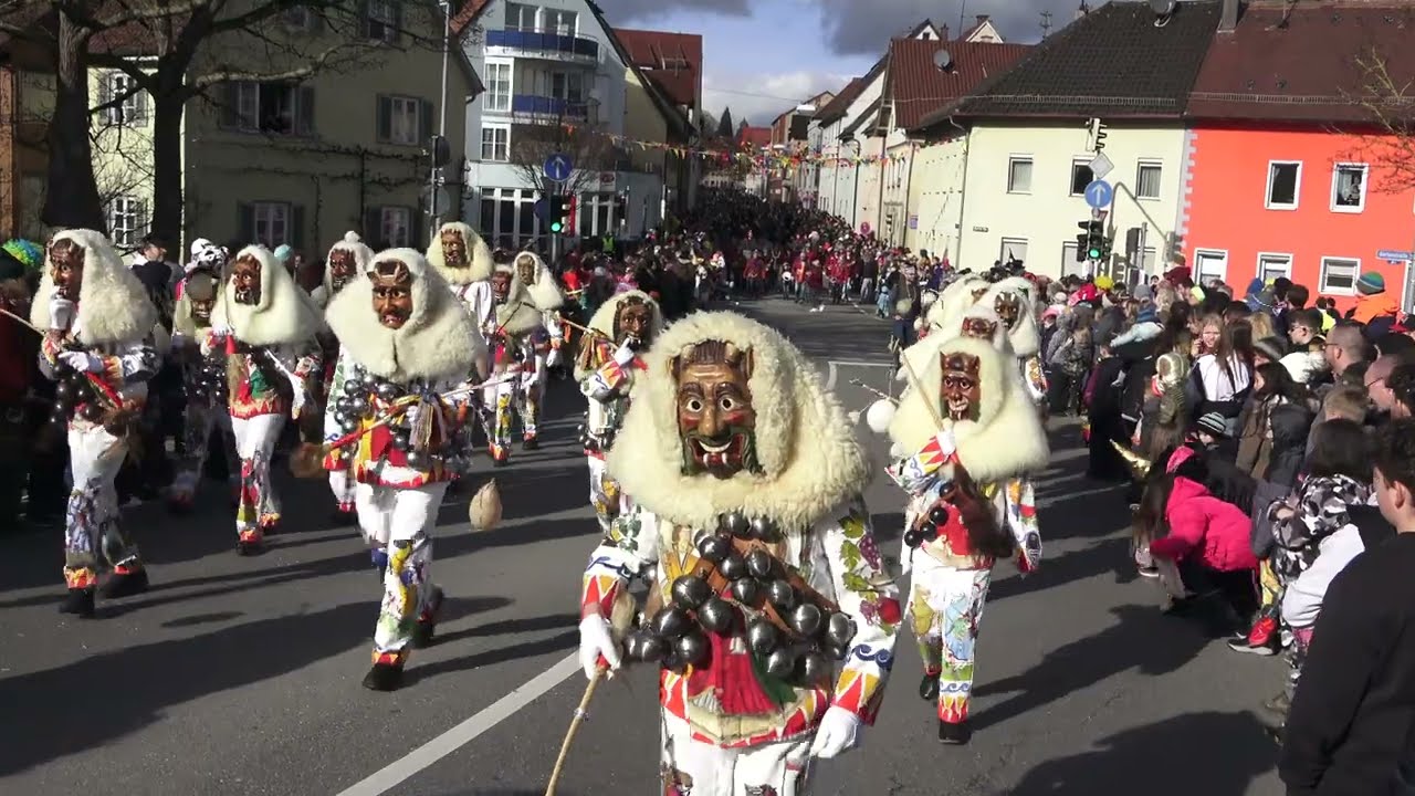 Fasnet Rottenburg/Neckar 2024 Ommzug/Umzug 11. Februar, z.B. Ahland . #2 von #7  in 4K