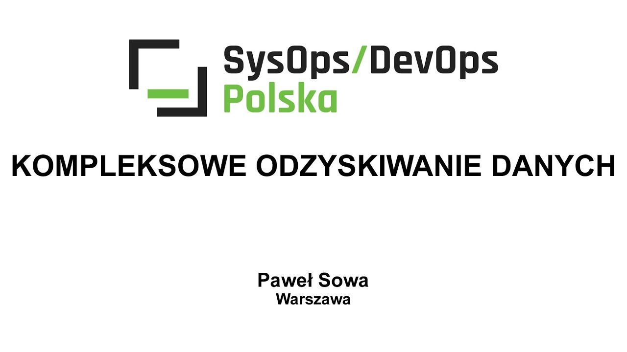 [#14] Kompleksowe odzyskiwanie danych - Paweł Sowa