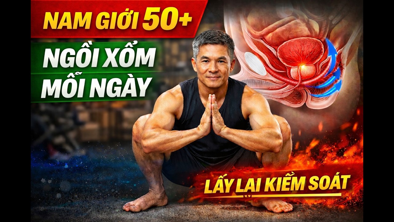 Sau 50, xuất tinh khó kiểm soát? Thử NGỒI XỔM MALASANA đúng 8–10 lần/hiệp mỗi ngày