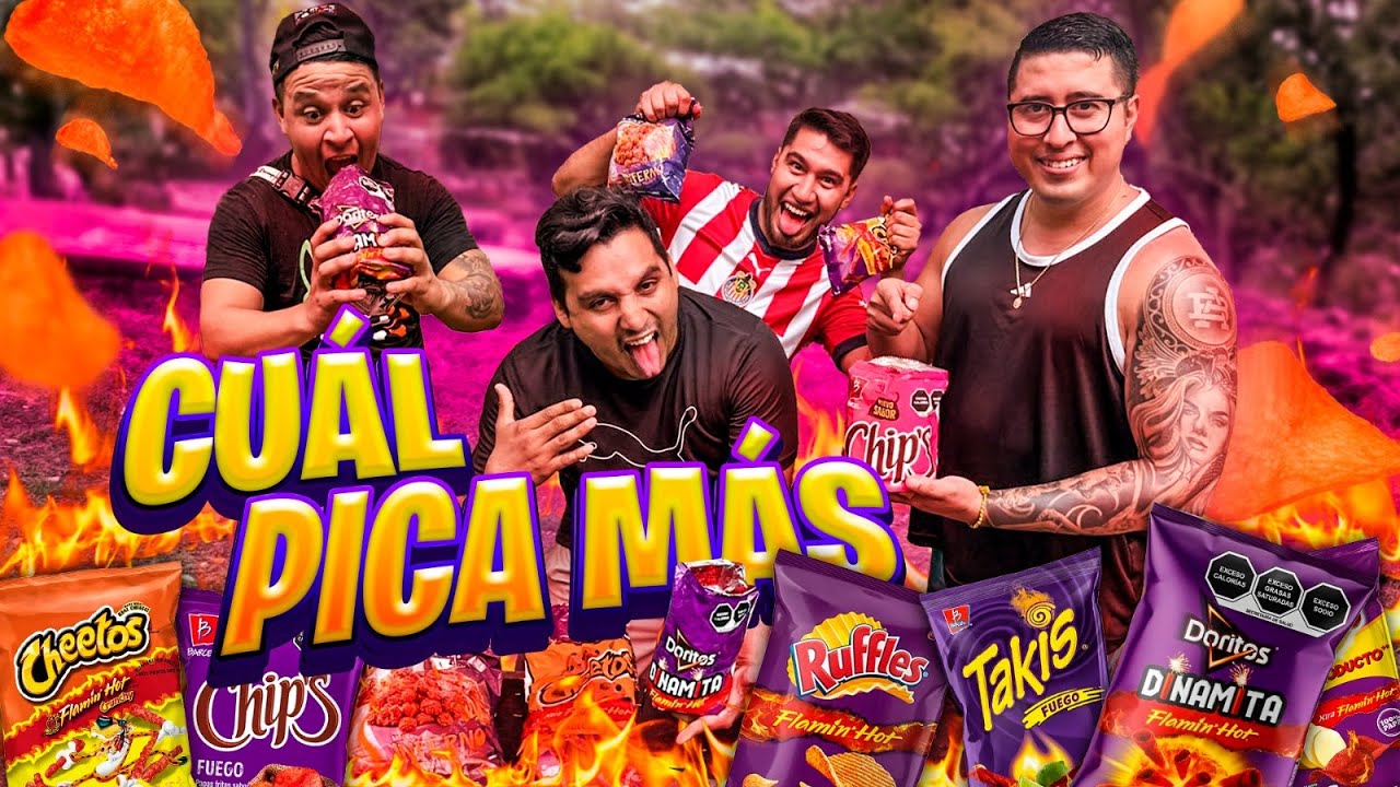 ¿Cuáles son las MEJORES papas picantes del Mercado? | CON EL CREW🌶