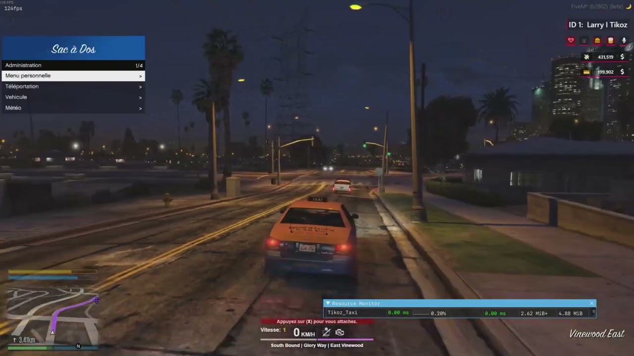 [FREE] FiveM Script - Job Taxi pMenu