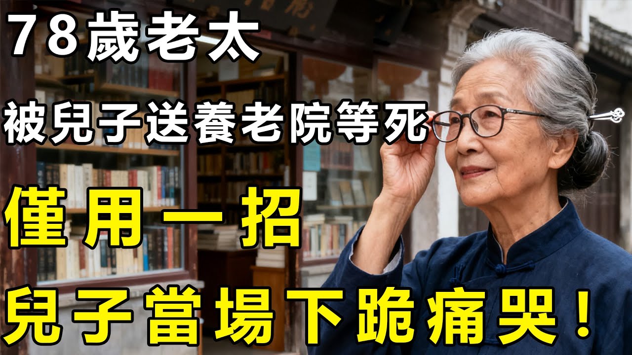 我78歲被兒子送養老院等死？我默不作聲僅用一招，兒子當場下跪痛哭！【養老|孝順|父母】