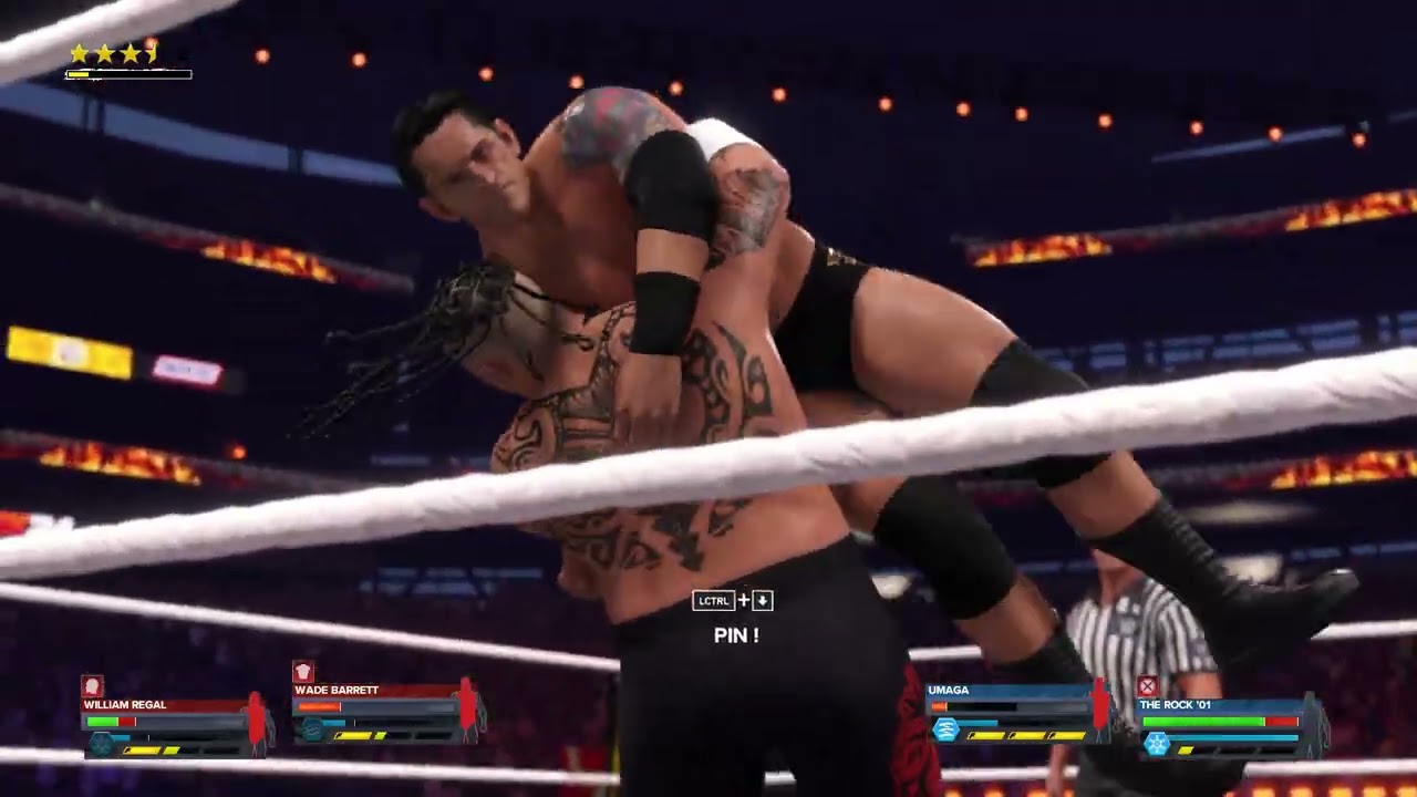 🔥 The Rock & Umaga – Tag Team Championship Match 🔥