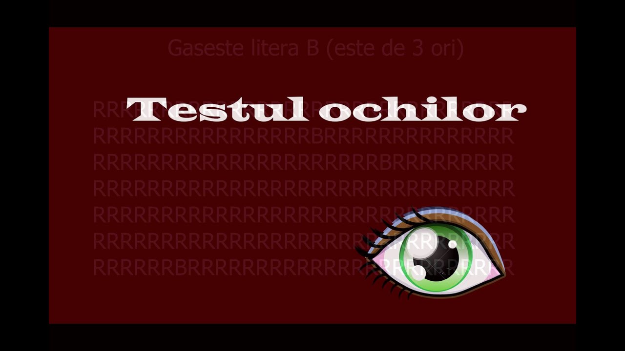 Testul ochilor