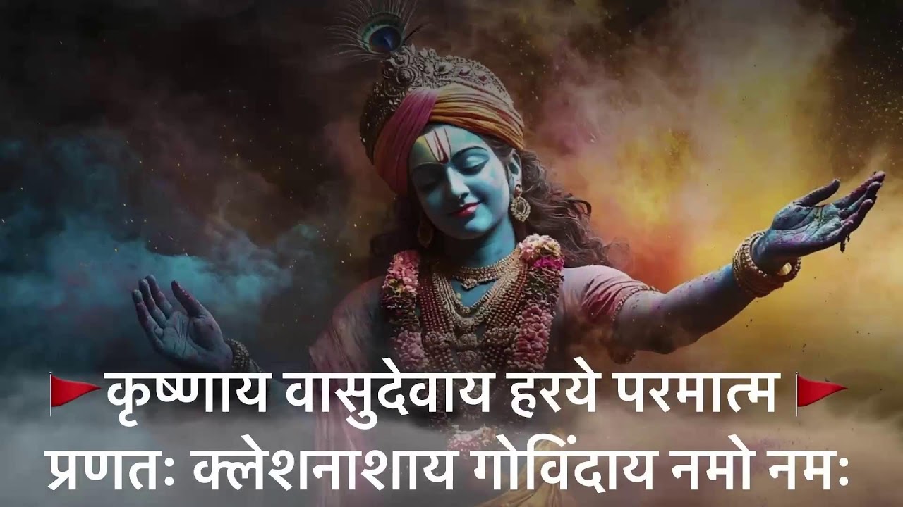 कृष्णाय वासुदेवाय | भगवान श्रीकृष्ण का दिव्य मंत्र | Krishnay Vasudevay | Mantra 108 Time