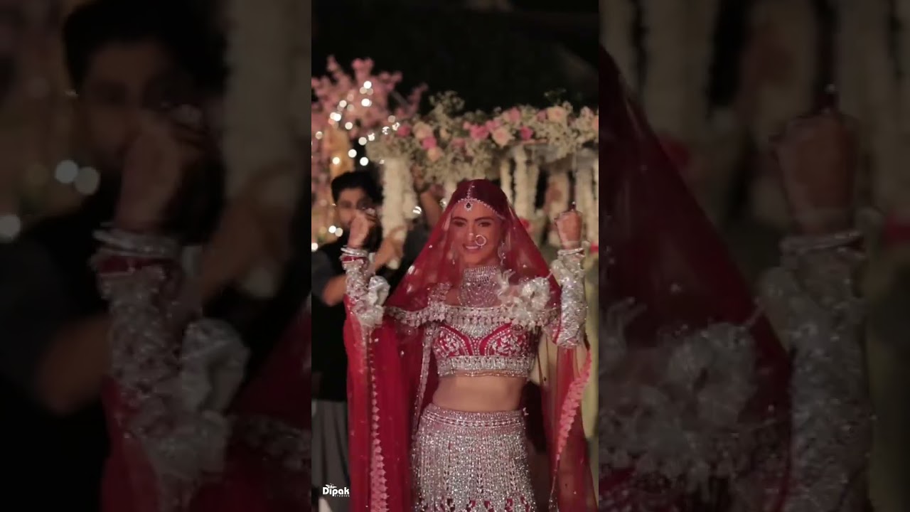 Bridal entry song on Sajna #shorts #bride #bridaldance #bridalentry #sajna #brides #sajnadance