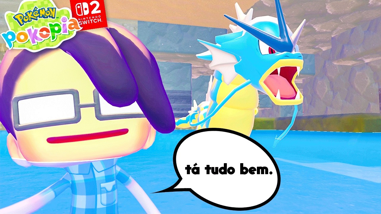 Encontrei um GYARADOS! - Pokemon Pokopia (Gameplay PT-BR Português)