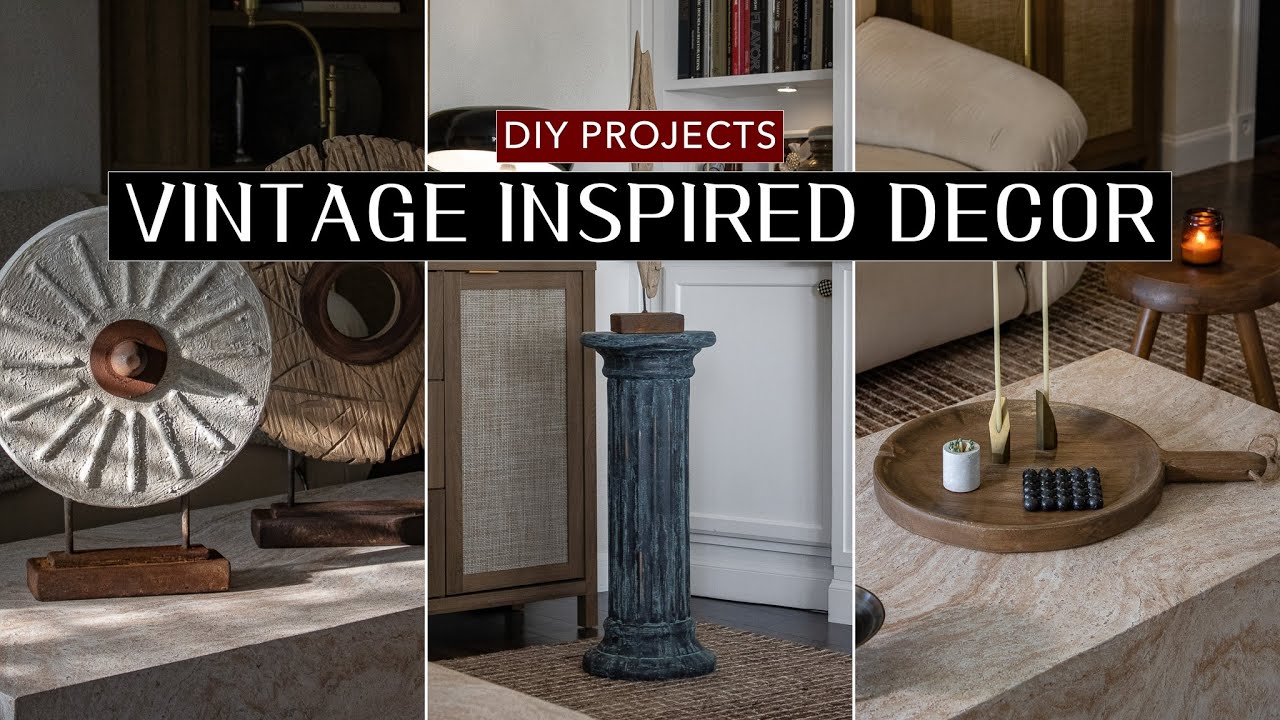4&nbsp;DIY Home Decor Ideas (vintage rustic modern inspired decor&nbsp;projects)