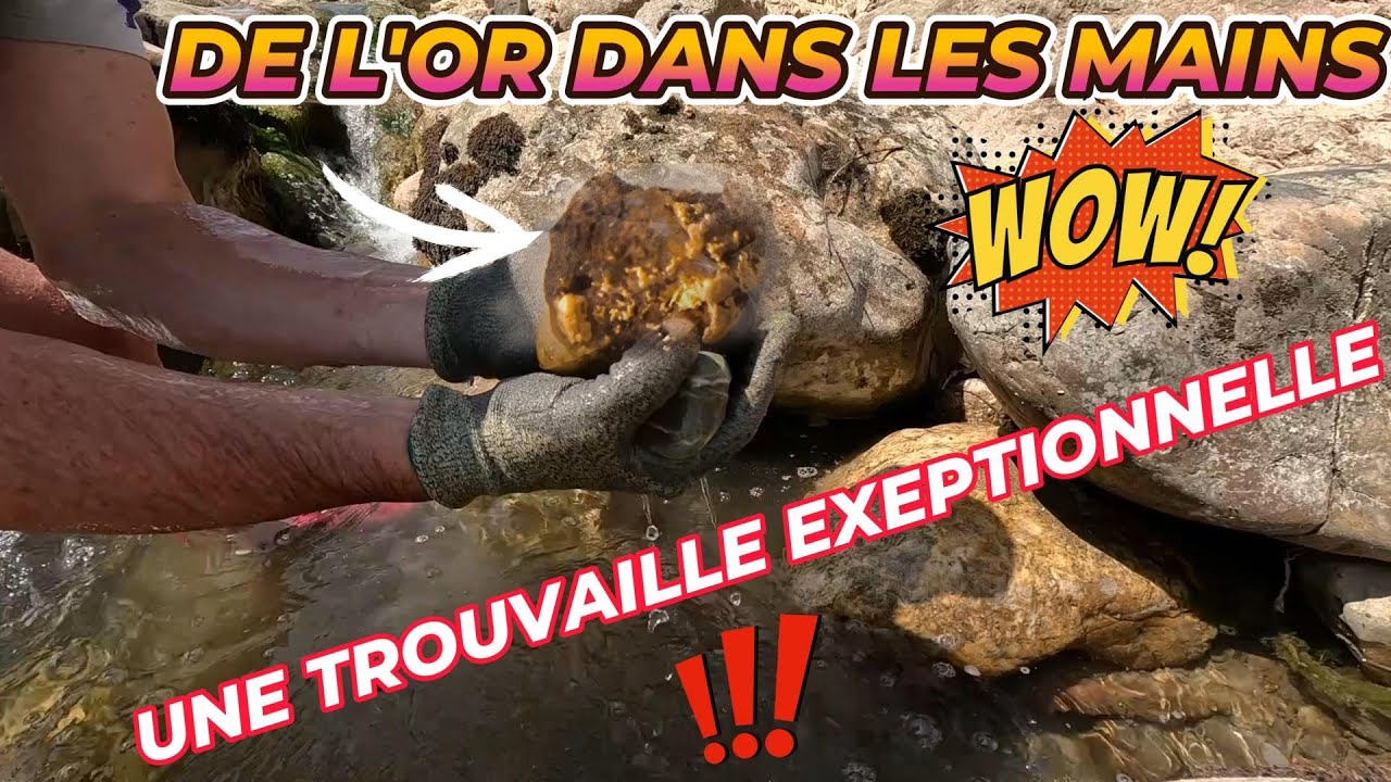 UN TRUC DE FOU, UNE TROUVAILLE EXEPTIONNELLE. ORPAILLAGE EN FRANCE.