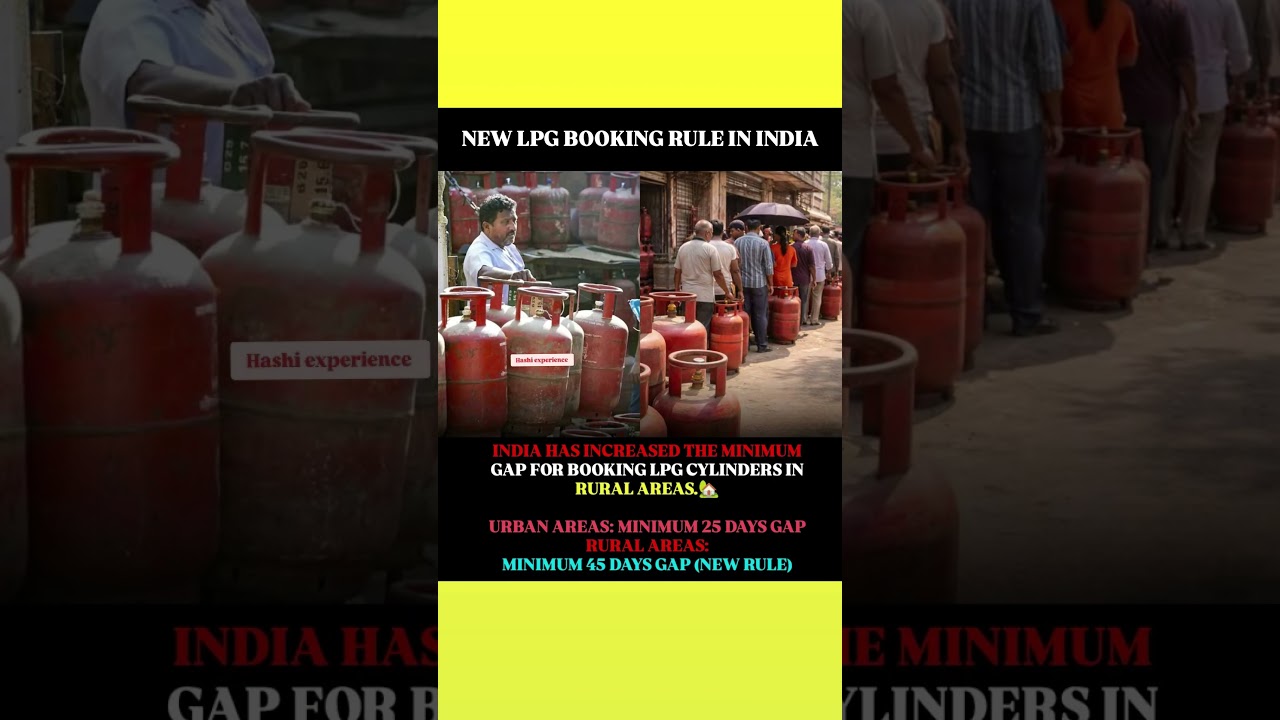 😲 LPG Cylinder Booking Rule Change! Rural Areas Mein 45 Din Wait!😱#ytshorts #shortsfeed