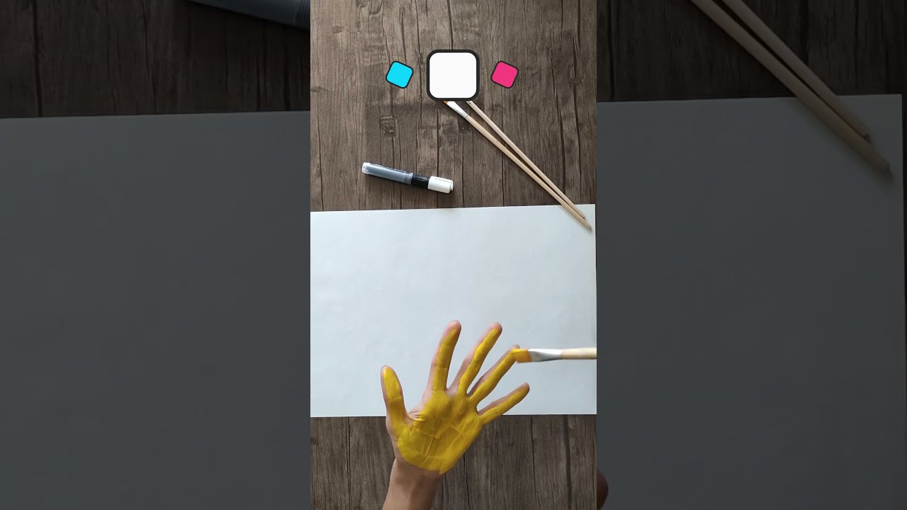 Farm animals idea&nbsp;for everybody , esay painting with hand , hand art painting #beginners #shorts