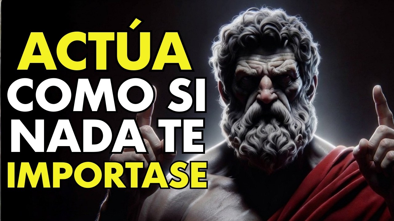 Aprende a ACTUAR como si nada te IMPORTASE | ESTOICISMO