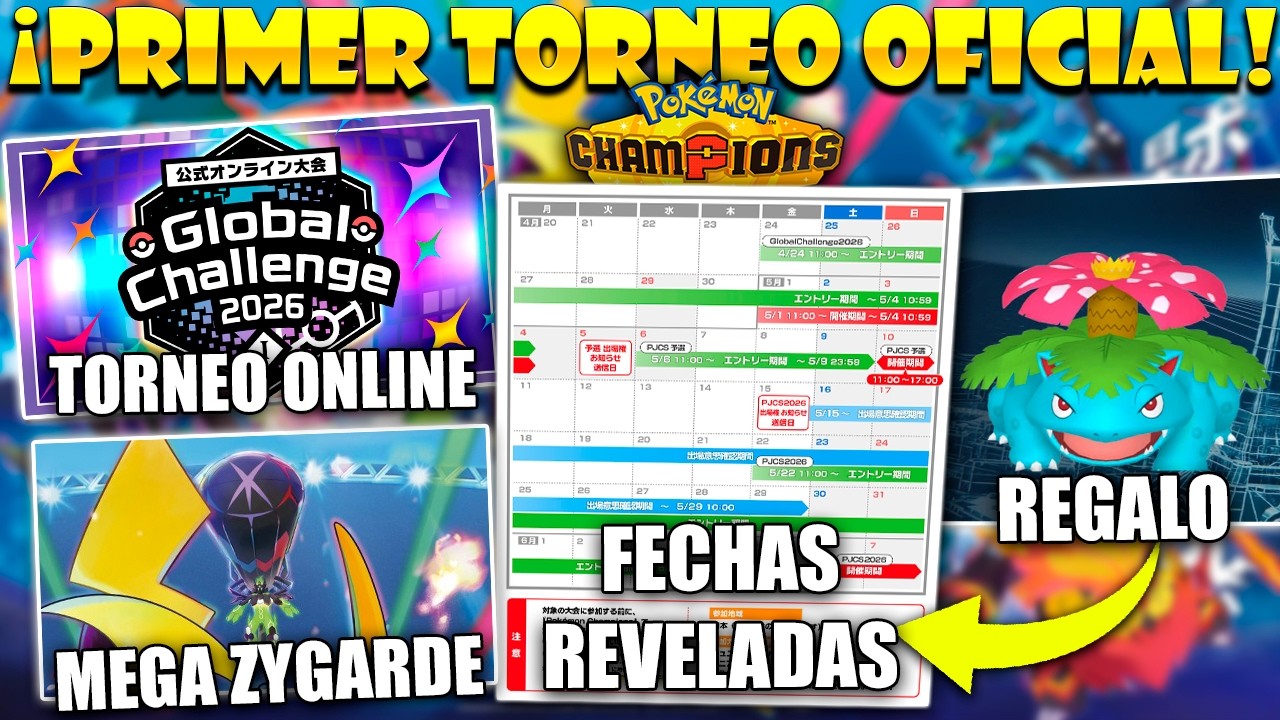 Primer TORNEO ONLINE de POKÉMON CHAMPIONS Revelado! - Pokémon de REGALO y FECHAS Anunciadas
