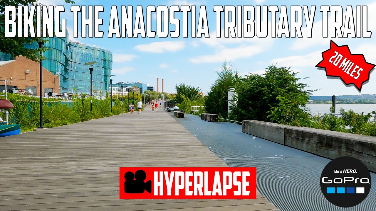 Biking the Anacostia Tributary Trail System - College Park, Maryland (GoPro Hyperlapse)