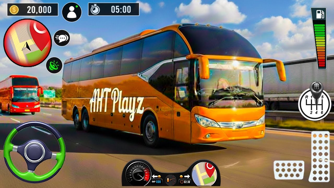 Offroad Bus Simulator 3D Game - City Coach Bus Simulator Game 2026 #ahtplayz
