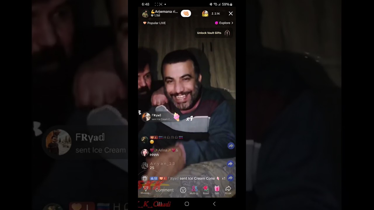 خۆشترین لایڤ بلە غەمبار و ئەنجومەنە ڕیشە 😂😂😂😂😂