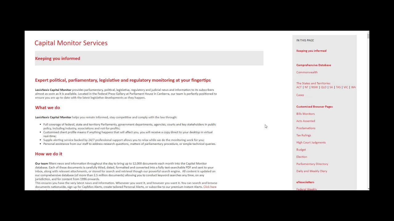 LexisNexis Capital Monitor Tutorial: Advanced Search