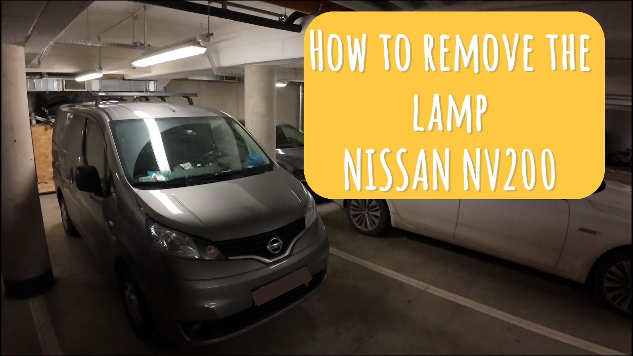 How to remove the headlamp from NISSAN NV200