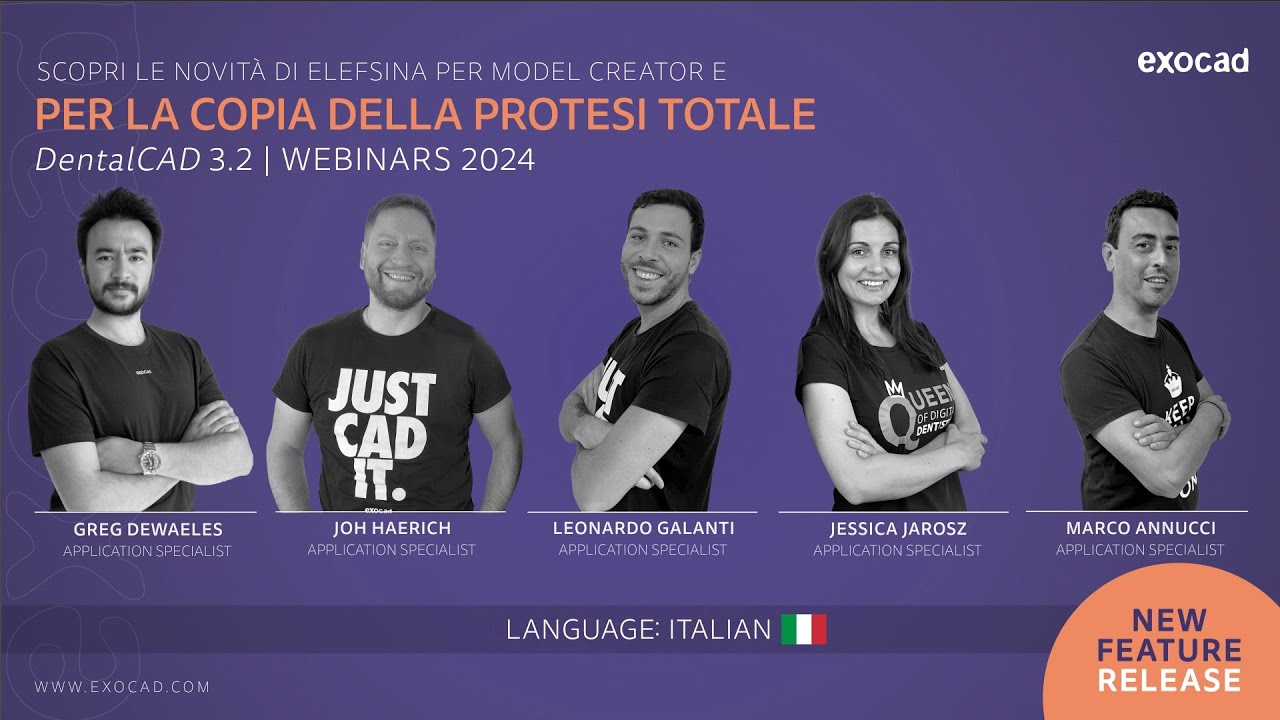 exocad DentalCAD 2024 WEBINAR - DentalCAD Elefsina Model Creator e Copia della Protesi Totale (IT)