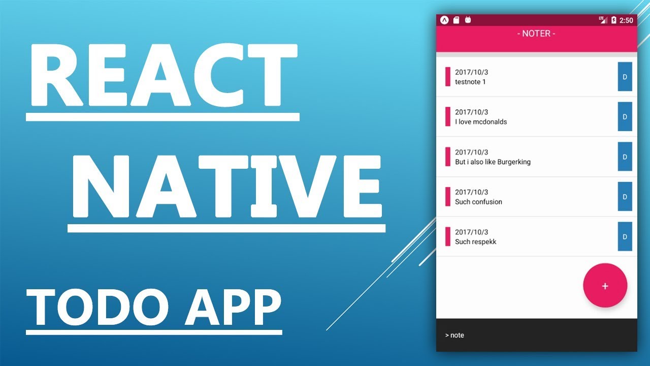 How to make an app - React Native Tutorial - Create a Todo App in 25 minutes