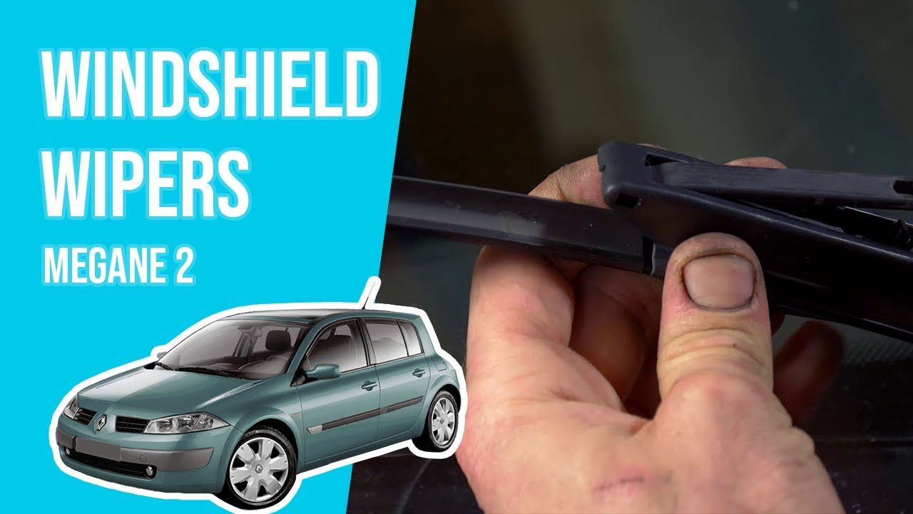 How to replace the windshield wipers Megane mk2 🌧