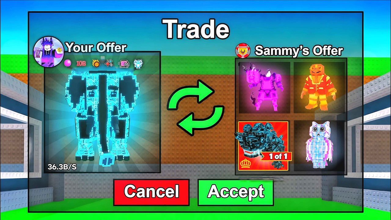Я выменял БЕЗУМНО РЕДКОГО Клубничного слона в Steal a Brainrot..