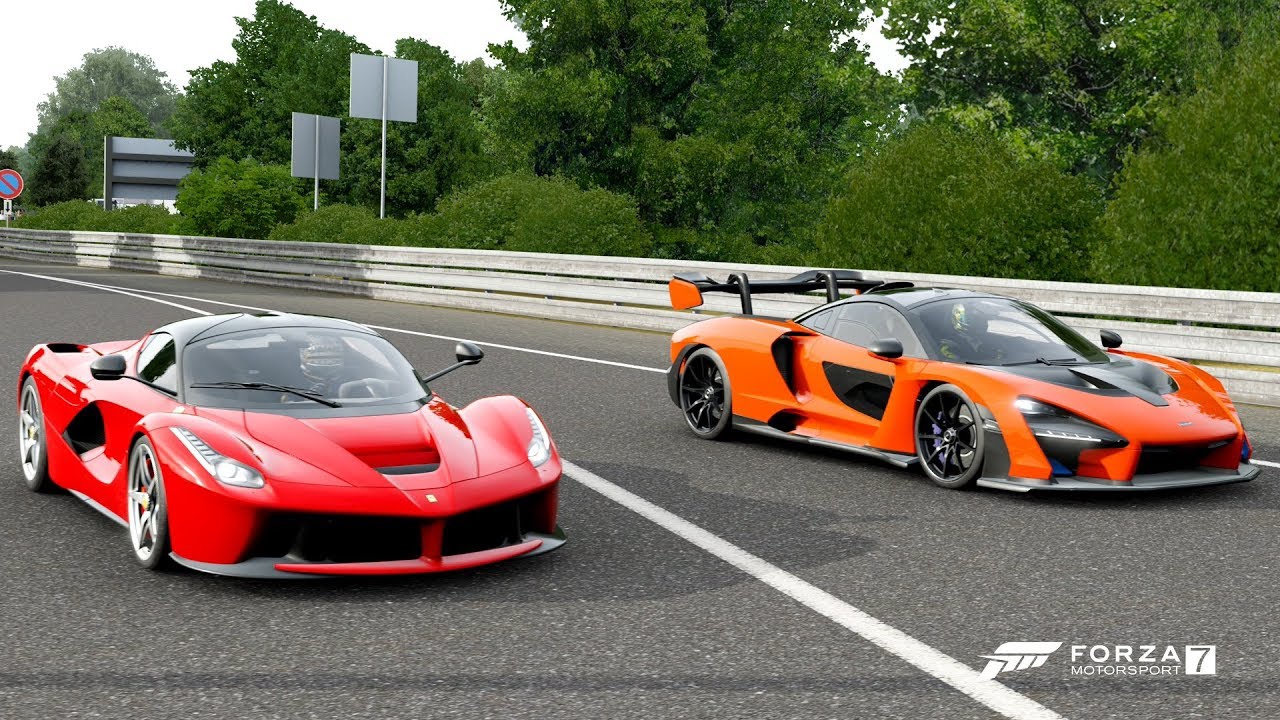 Forza 7 Drag race: Ferrari LaFerrari vs McLaren Senna