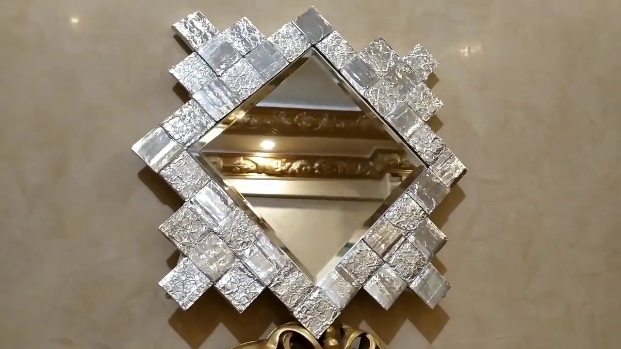 مرايا قيمه وشيك ديكور للحائط وسهله جدا في تنفيذها Recycled mirrors using simple materials