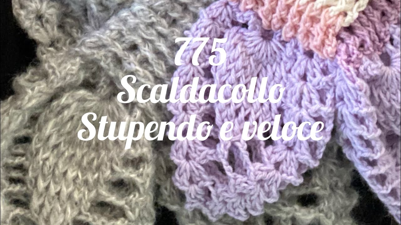 Scaldacollo facilissimo con punto foglia