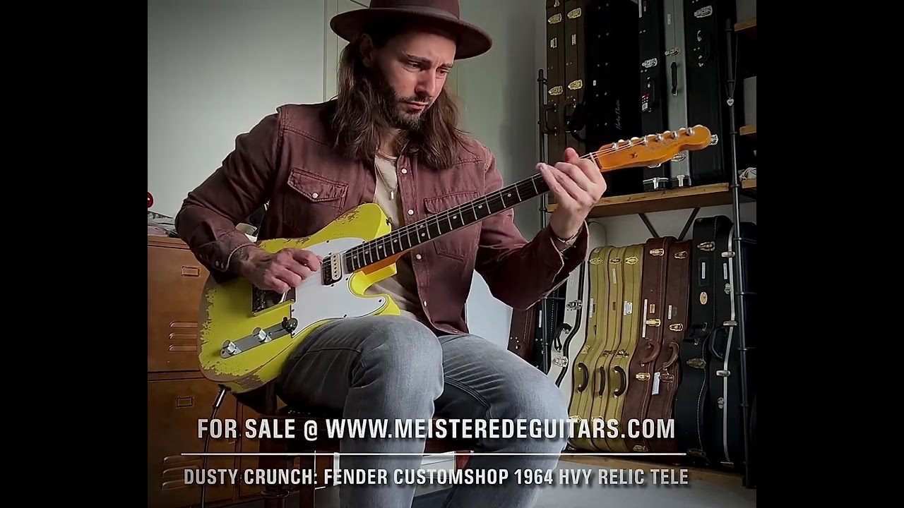 For Sale @ www.MEISTEREDEGUITARS.com - dusty crunch: Fender Customshop 1964 HS Heavy Relic GFY Tele 