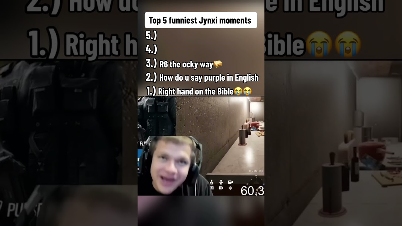 Jynxzi Top 5 Funniest moments #jynxzi #jynxziclips #r6 #rainbowsixsiege #r6siege #twitchclips