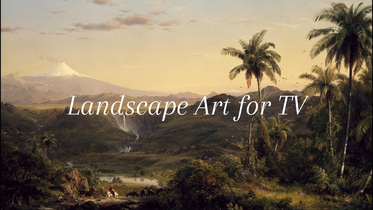 Landscape Paintings for TV | 2 Hours Silent Art Gallery | No Sound Screensaver
