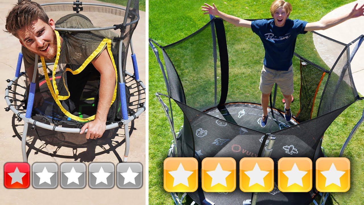 $10 Trampoline vs $1000 TRAMPOLINE Challenge! *EXTREME JUMP TESTS*