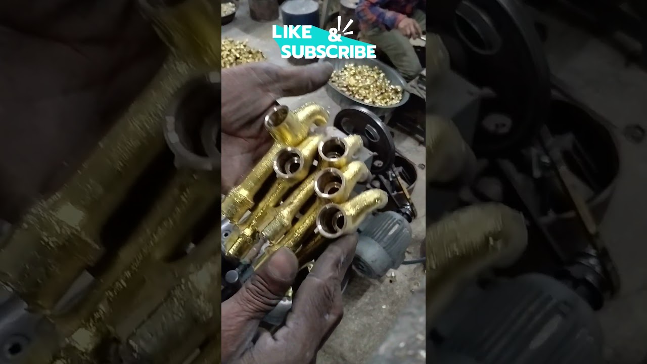 Brass Bib Cock Body Faucet Casted Body Manufacturing Process #brass tap workshop #brass #friendship