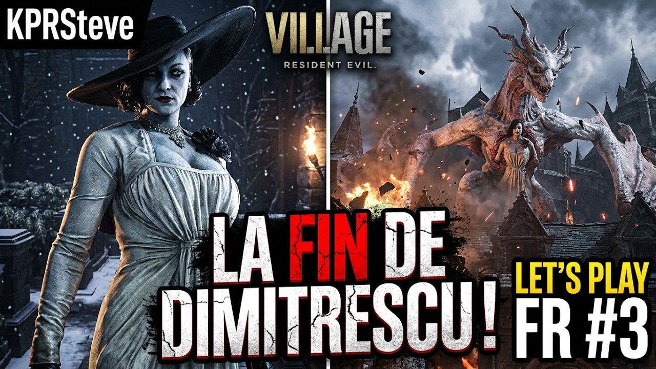 Resident Evil 8 lets play # 3 le combat face &agrave; dimitriscue 