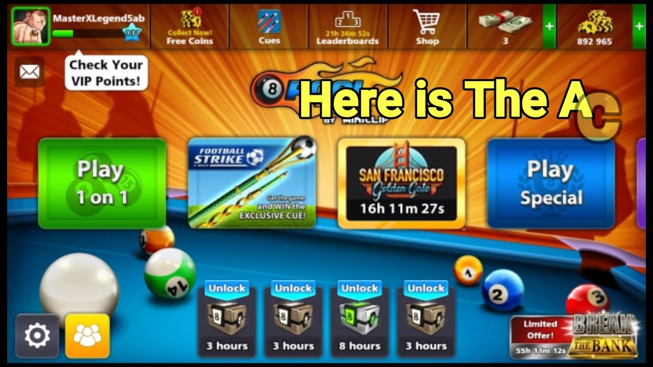 Free 6 Legendary Cue Account Giveaw