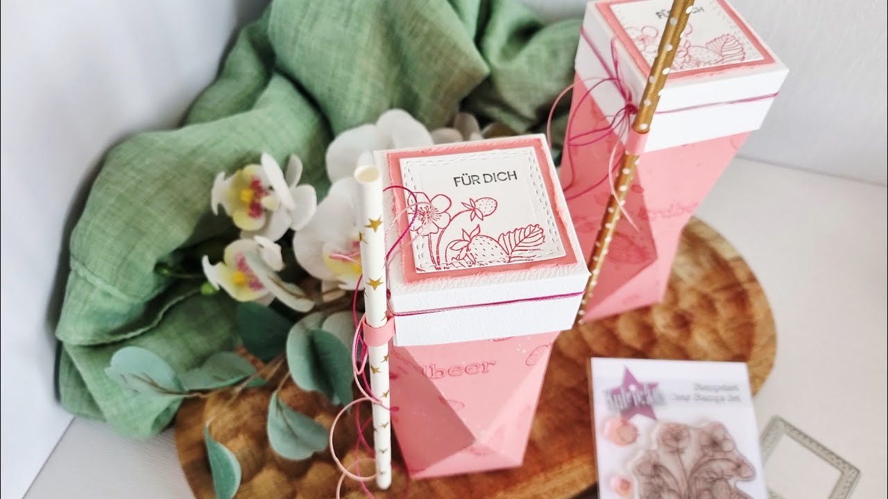 #Facettenbox, Verpackung für Mixgetränke🍹in Dosen basteln, Mitbringsel 