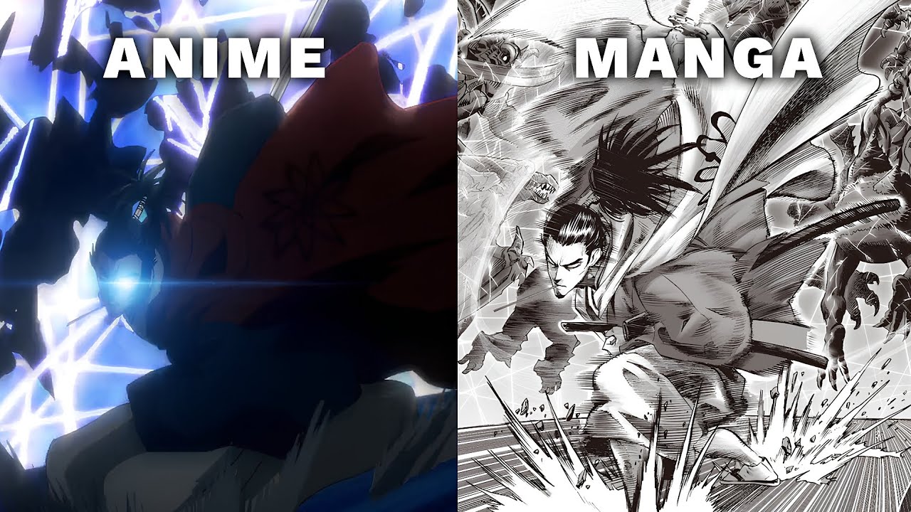 Anime VS Manga - On Punch Man Season 3 Episode 7