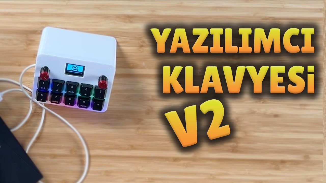 YENİ YAZILIMCI KLAVYEMİZ (Kendin Yap Yayıncı Klavyesi) @PCBWay