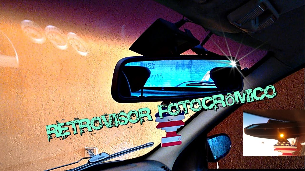 Retrovisor fotocr&ocirc;mico no Corsa