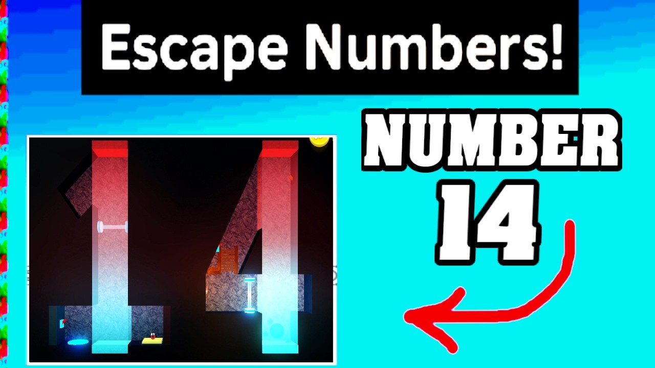 NUMBER 14 in ESCAPE NUMBERS Walkthrough *Roblox* 🔢 (Solution Guide)