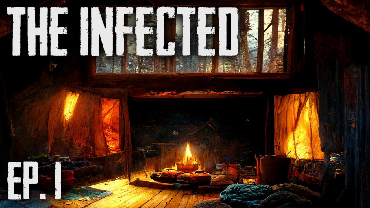 WE BUILT A SECRET CABIN IN THE WOODS! | The Infected (Ep. 1)