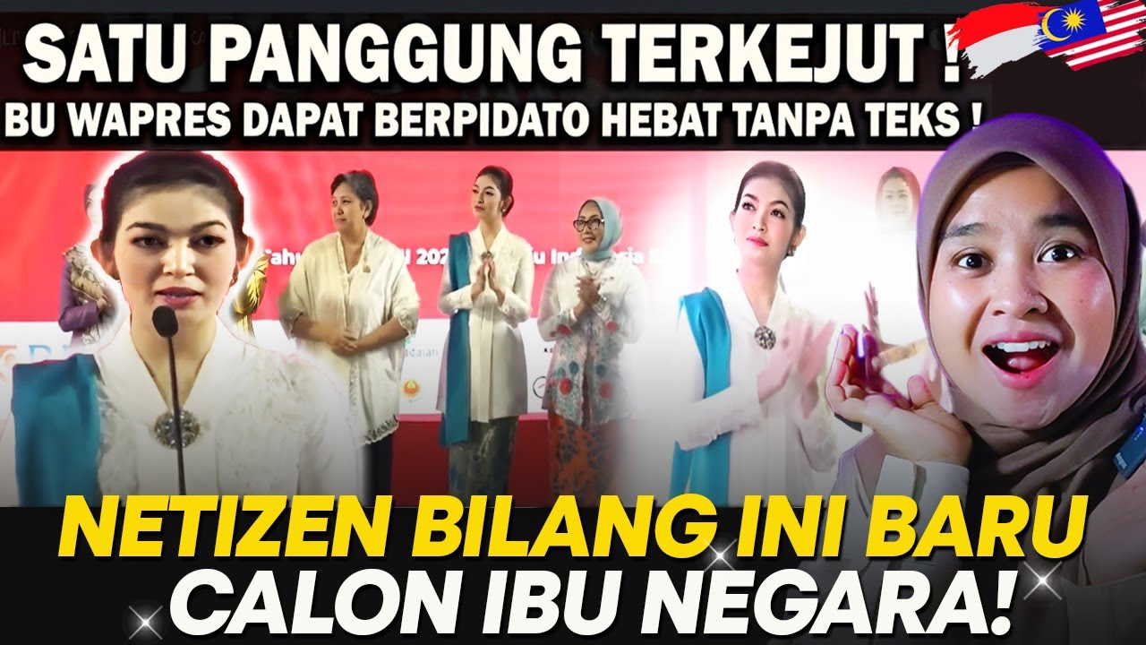 SATU PANGGUNG TERKEJUT! BU WAPRES DAPAT BERPIDATO HEBAT TANPA TEKS! NETIZEN BILANG CALON IBU NEGARA!