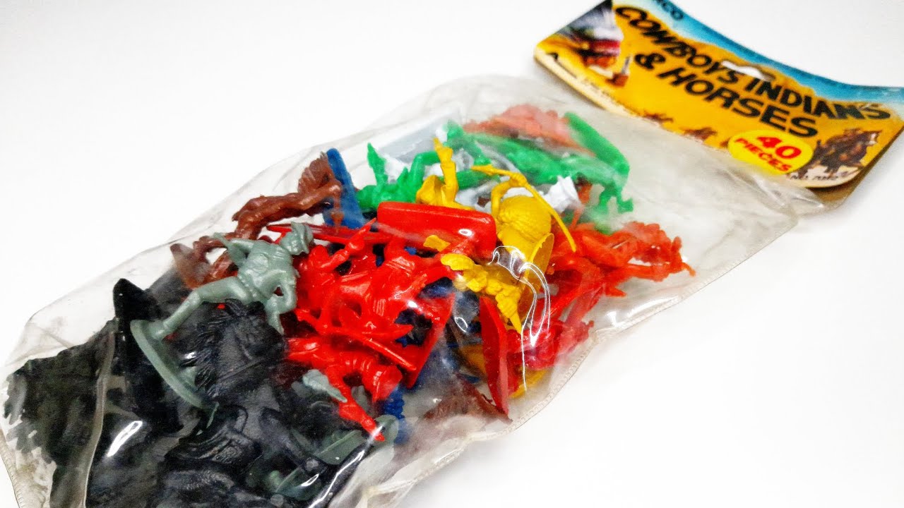 Set de juguetes clásicos: Indios y vaqueros marca Arco de 1983 | Unboxing y review