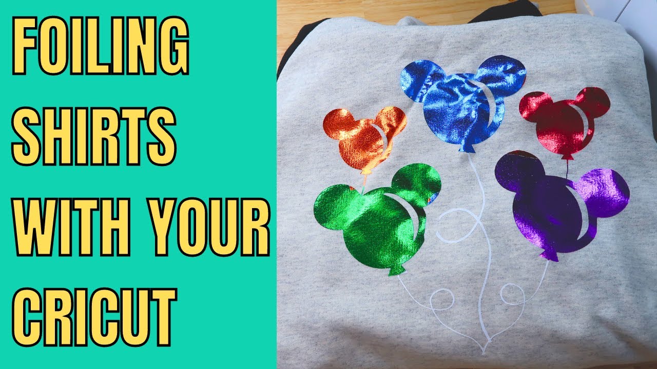 How to use foil on a t-shirt using multiple colors with Cricut