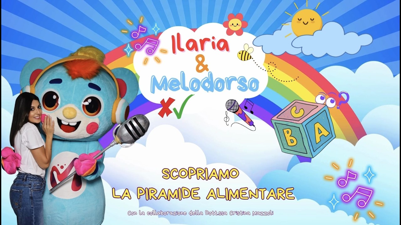 SCOPRIAMO LA PIRAMIDE ALIMENTARE - Video educativo per bambini - Ilaria Cretaro ForKids & Melodoroso