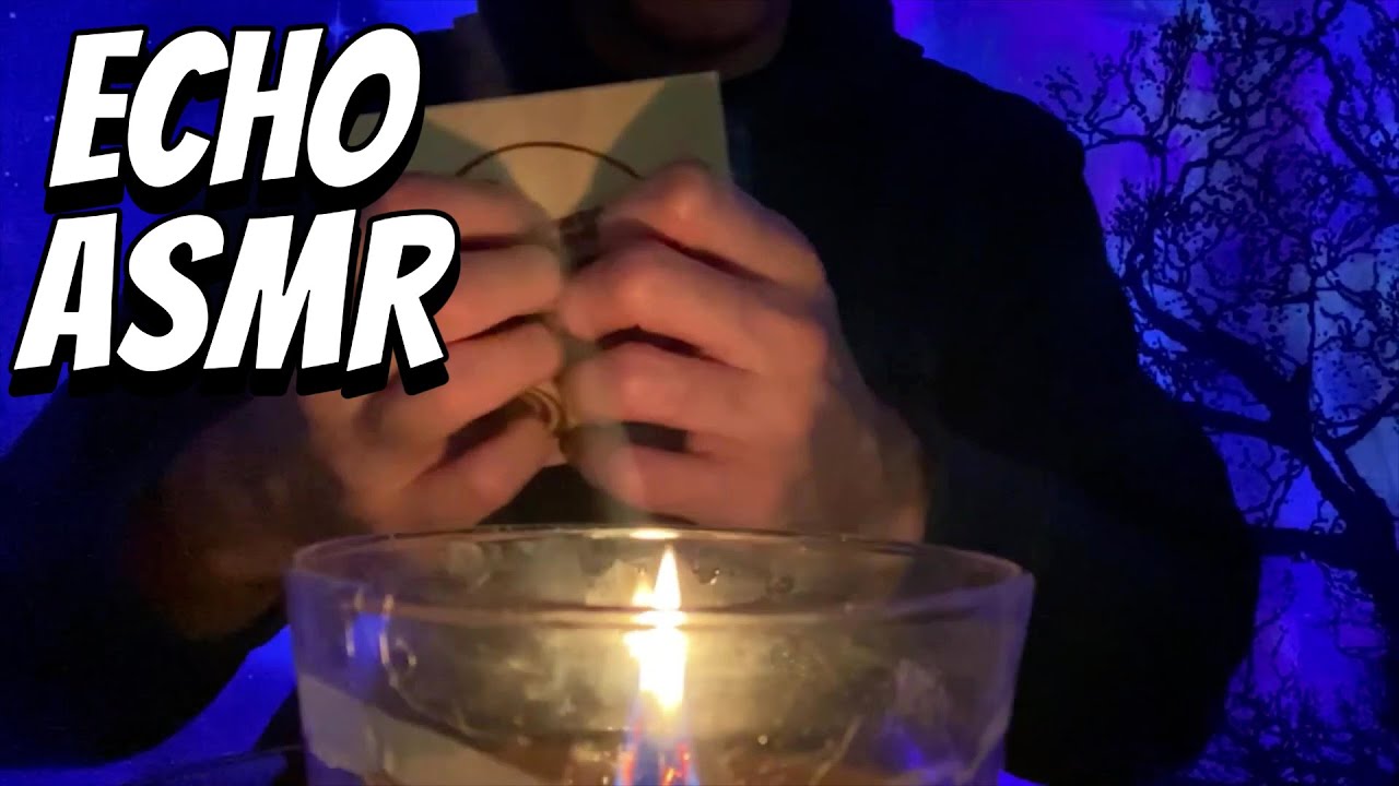 ASMR | Dreamy Echoey Tingles (Tapping, Whispers, Scratching, Crinkle, and Candle Sounds)