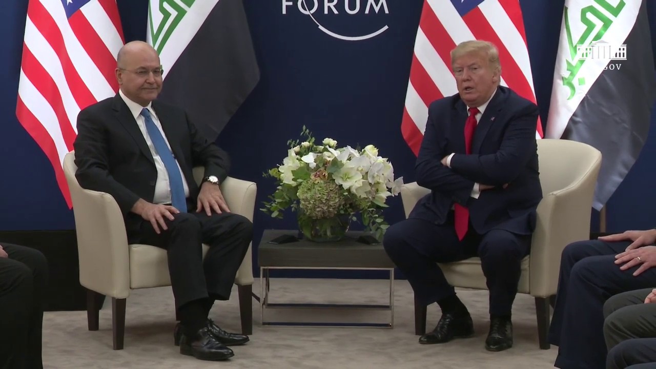 President Trump Participates in a Bilateral Meeting with the President of the Republic of Iraq
