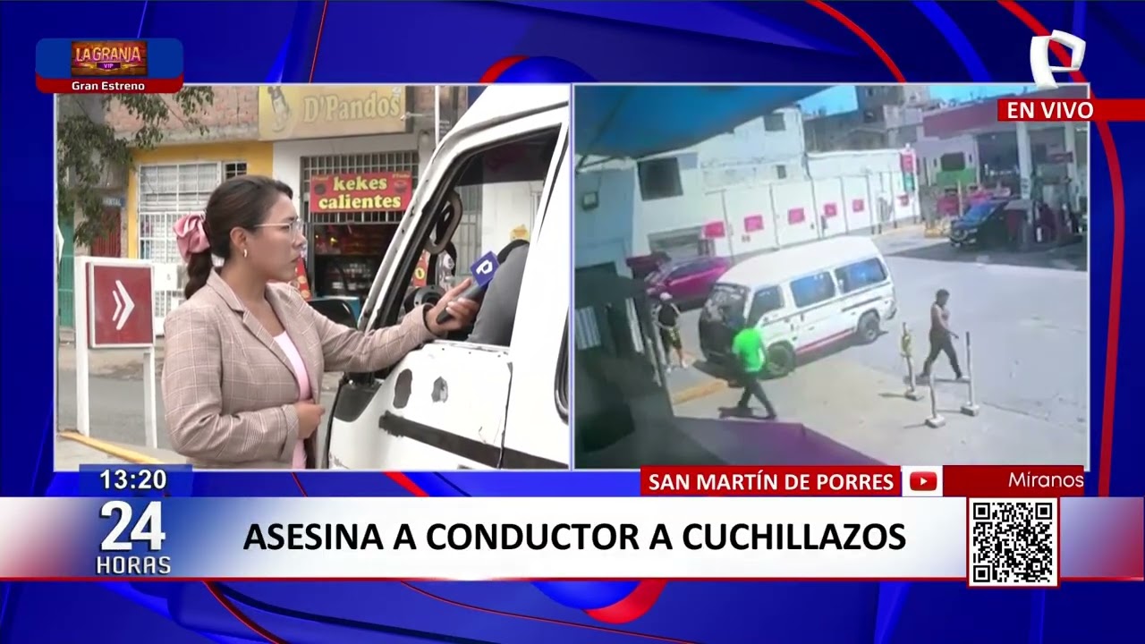 Conductor es asesinado a cuchilladas en grifo en San Mart&iacute;n de Porres