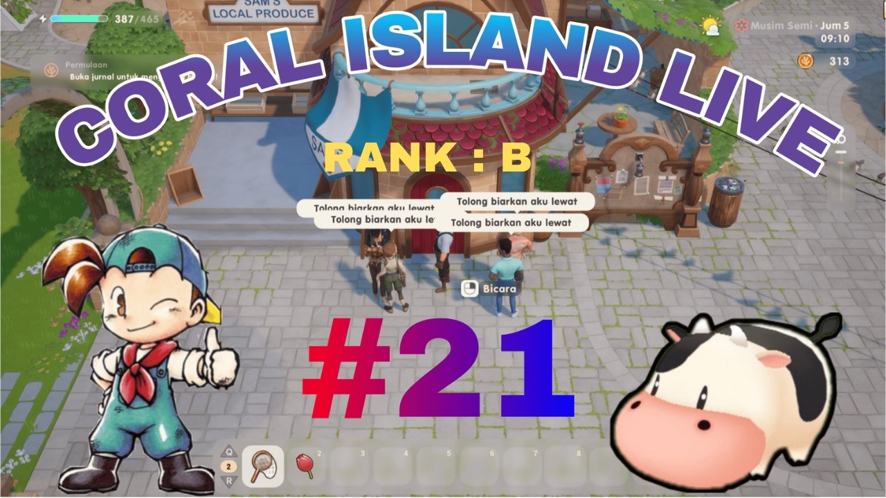 [Coral Island] Episode 21 Festival Spooky dan Kencan dengan Putri Hari ke 28 musim Fall Tahun 1